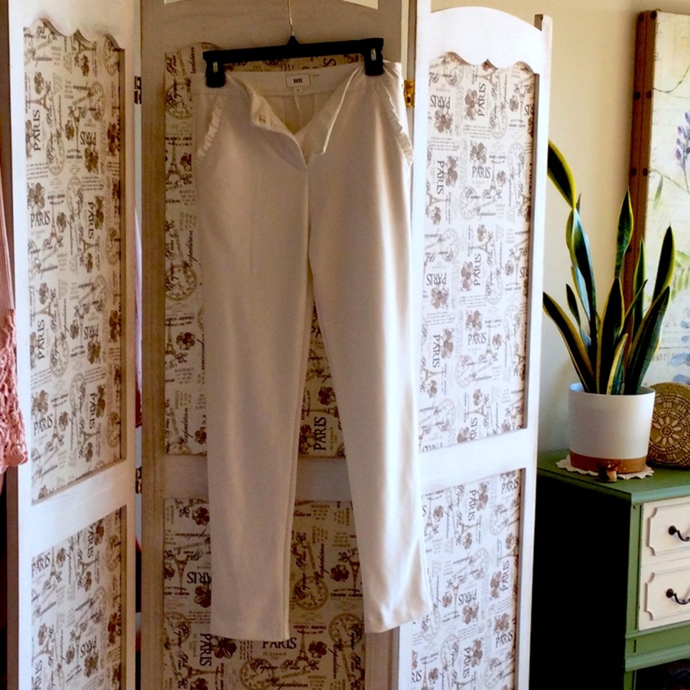 White Stretch Pants